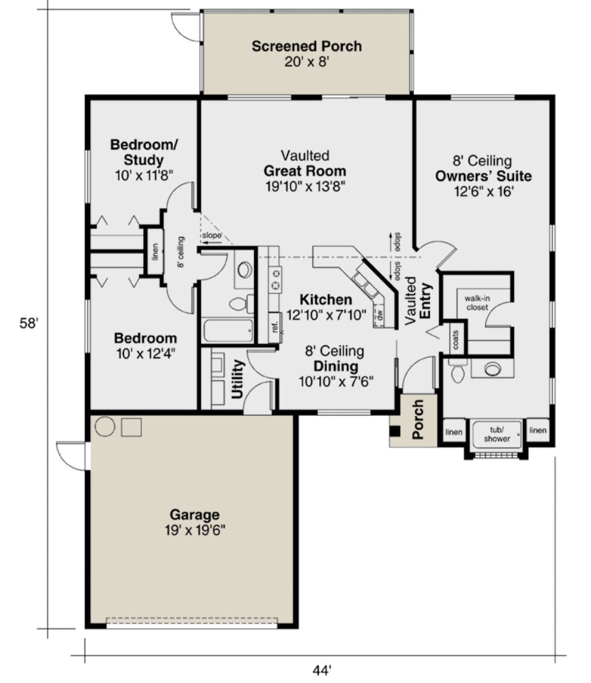 Main Floor  for House Plan #035-00122