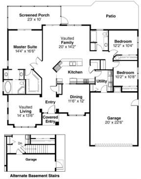 Floorplan for House Plan #035-00123