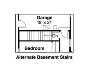 Optional Basement Stair Location for House Plan #035-00124