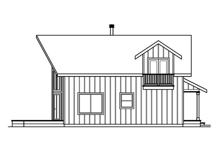 Cabin House Plan #035-00125 Elevation Photo