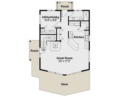Main Floor  for House Plan #035-00125