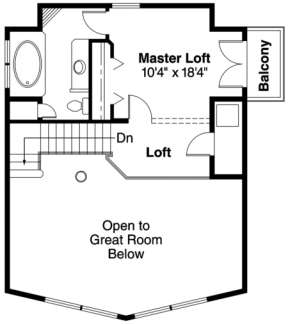 Floorplan 2 for House Plan #035-00125