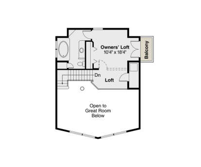 Second Floor for House Plan #035-00125