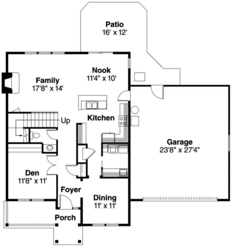 House Plan House Plan #777 Drawing 1