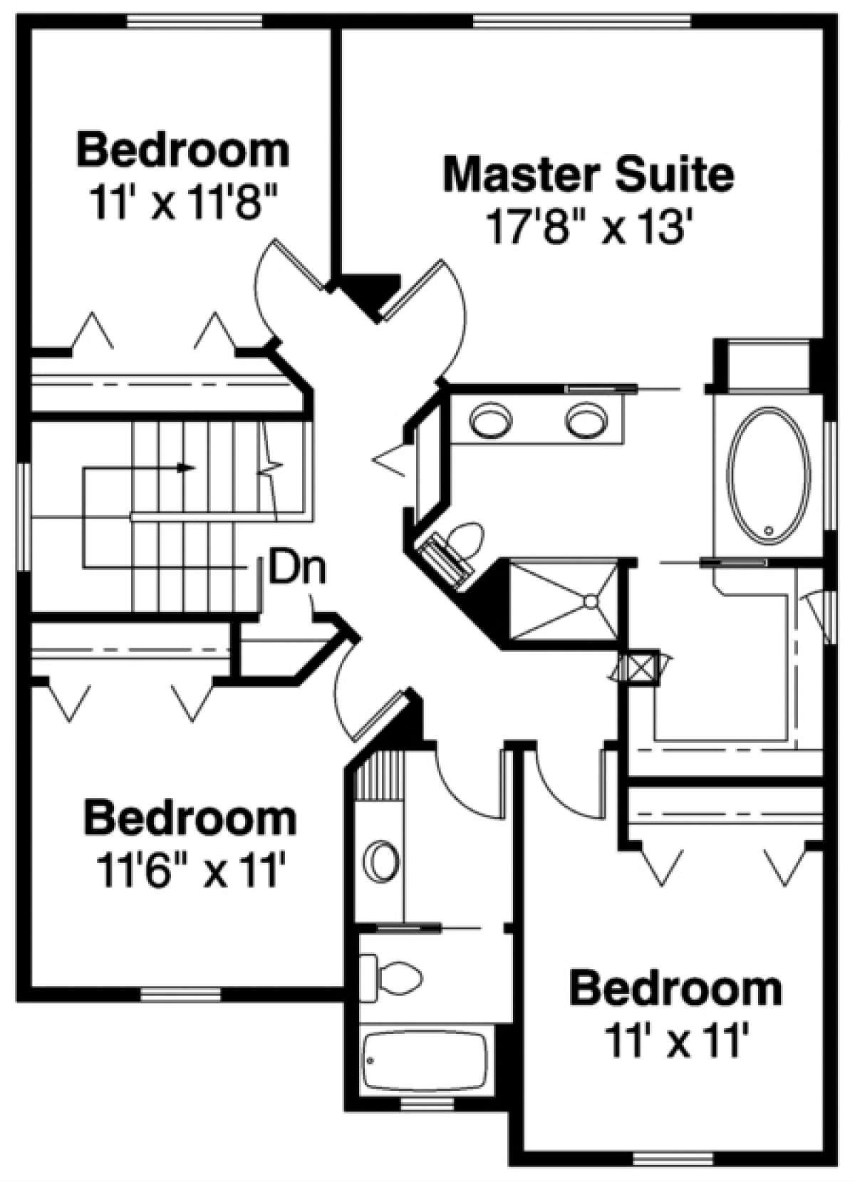 Floorplan 2 for House Plan #035-00126