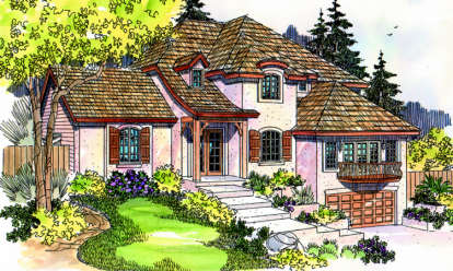 4 Bed, 3 Bath, 3383 Square Foot House Plan - #035-00127