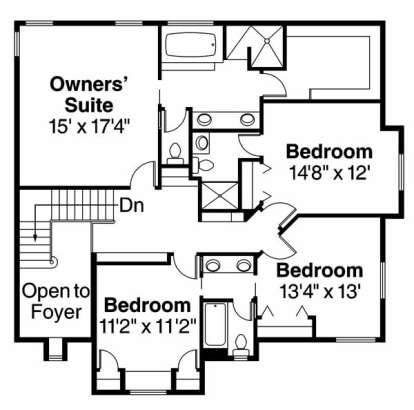 Floorplan 2 for House Plan #035-00127