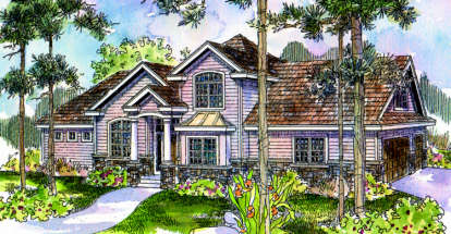 4 Bed, 3 Bath, 2471 Square Foot House Plan - #035-00128