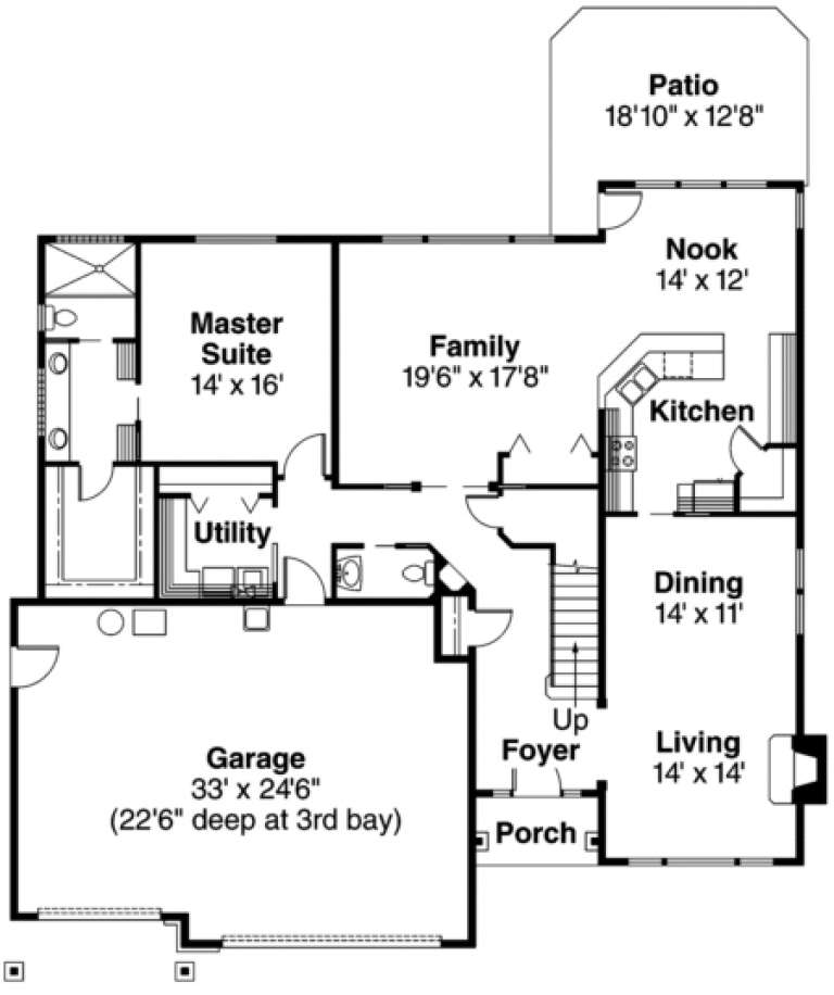 House Plan House Plan #780 Drawing 1