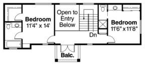 Second Floor for House Plan #035-00132