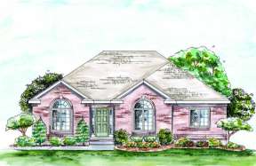 Ranch House Plan #402-01372 Elevation Photo