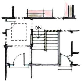 Optional Basement Stairs for House Plan #402-01373