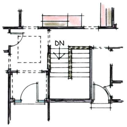 Optional Basement Stairs for House Plan #402-01373