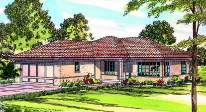3 Bed, 1 Bath, 1092 Square Foot House Plan - #035-00133