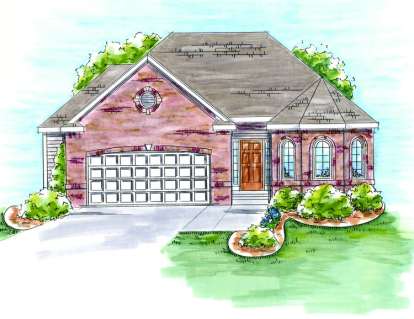 European House Plan #402-01377 Elevation Photo