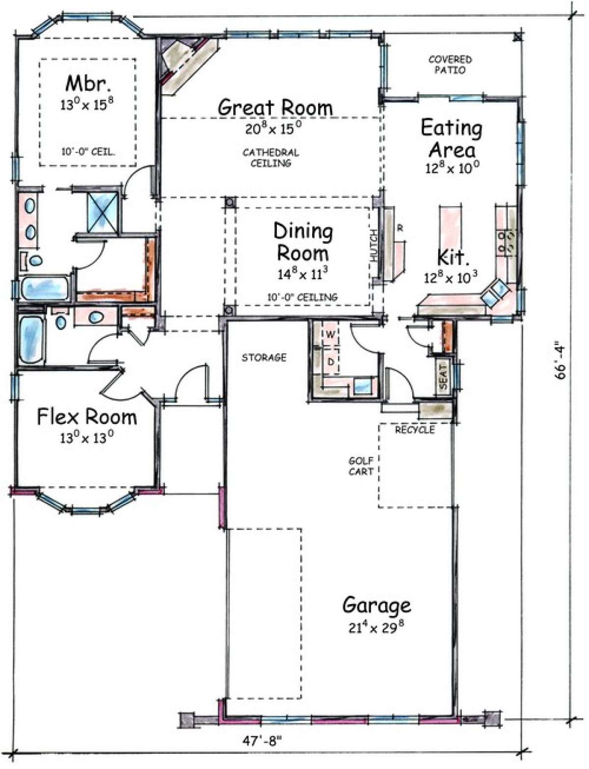 Floorplan 1 for House Plan #402-01378