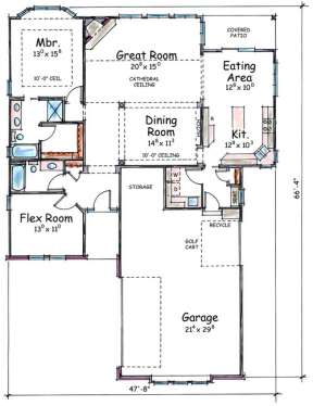 Floorplan 1 for House Plan #402-01379