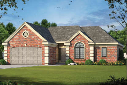 Traditional House Plan #402-01382 Elevation Photo