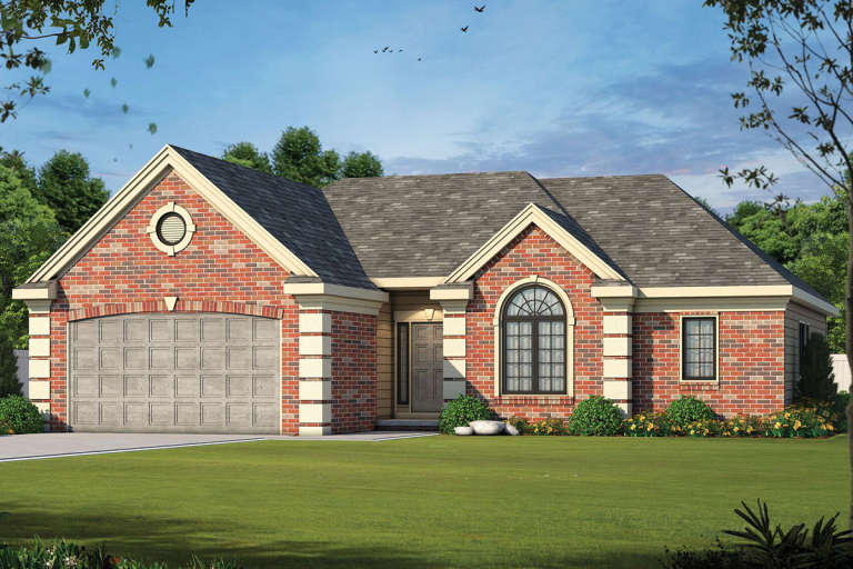 Traditional House Plan #402-01382 Elevation Photo