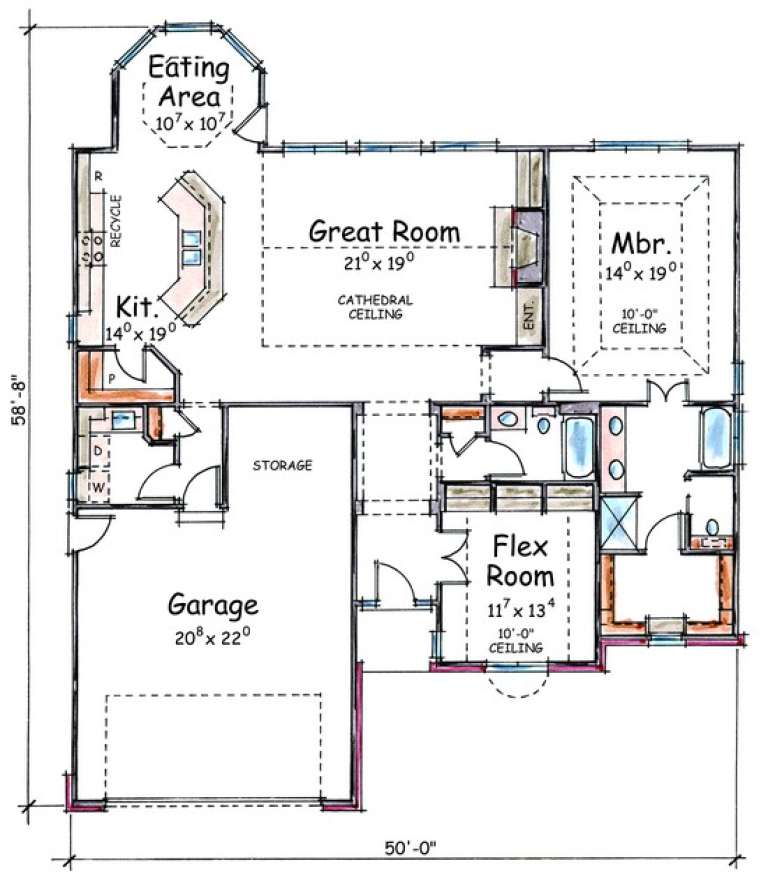 House Plan House Plan #7848 Drawing 1