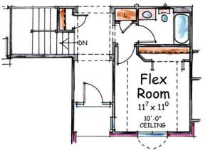 Optional Basement Stairs for House Plan #402-01382