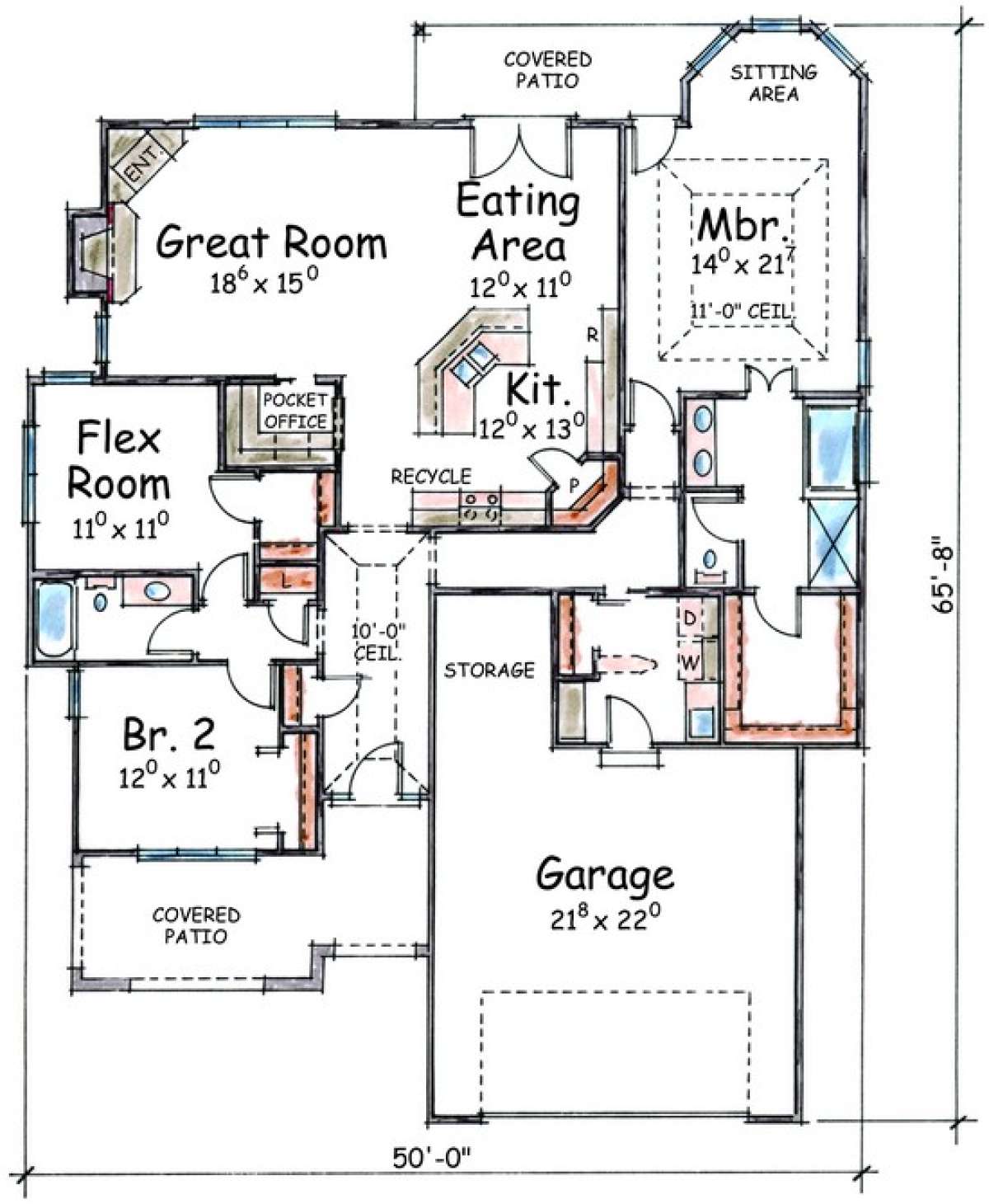 Floorplan 1 for House Plan #402-01384