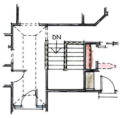 Optional Basement Stairs for House Plan #402-01384