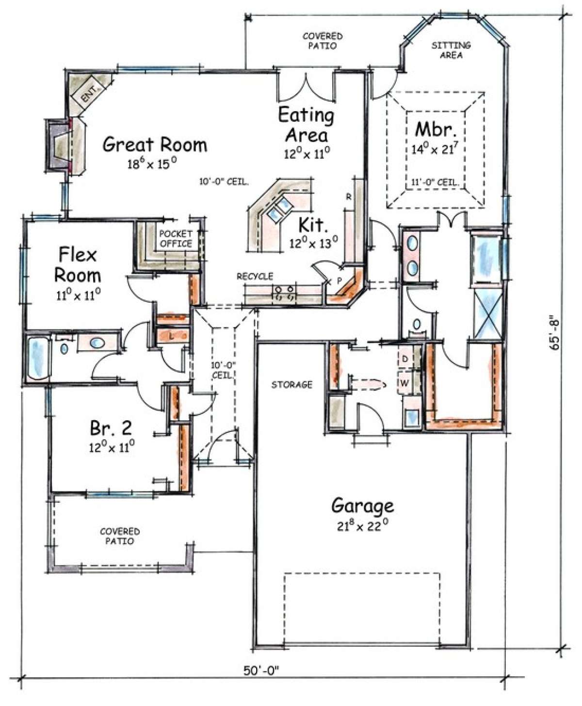 Floorplan 1 for House Plan #402-01385