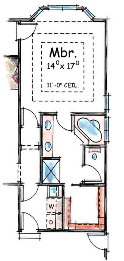 Optional Master  for House Plan #402-01387