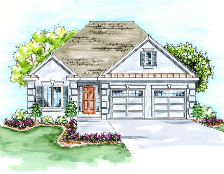 Ranch House Plan #402-01388 Elevation Photo