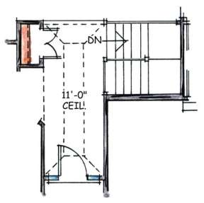 Optional Basement Stairs for House Plan #402-01388