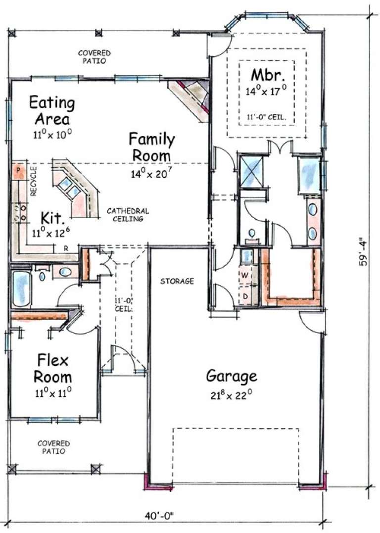House Plan House Plan #7855 Drawing 1
