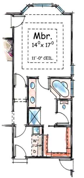 Optional Master for House Plan #402-01389