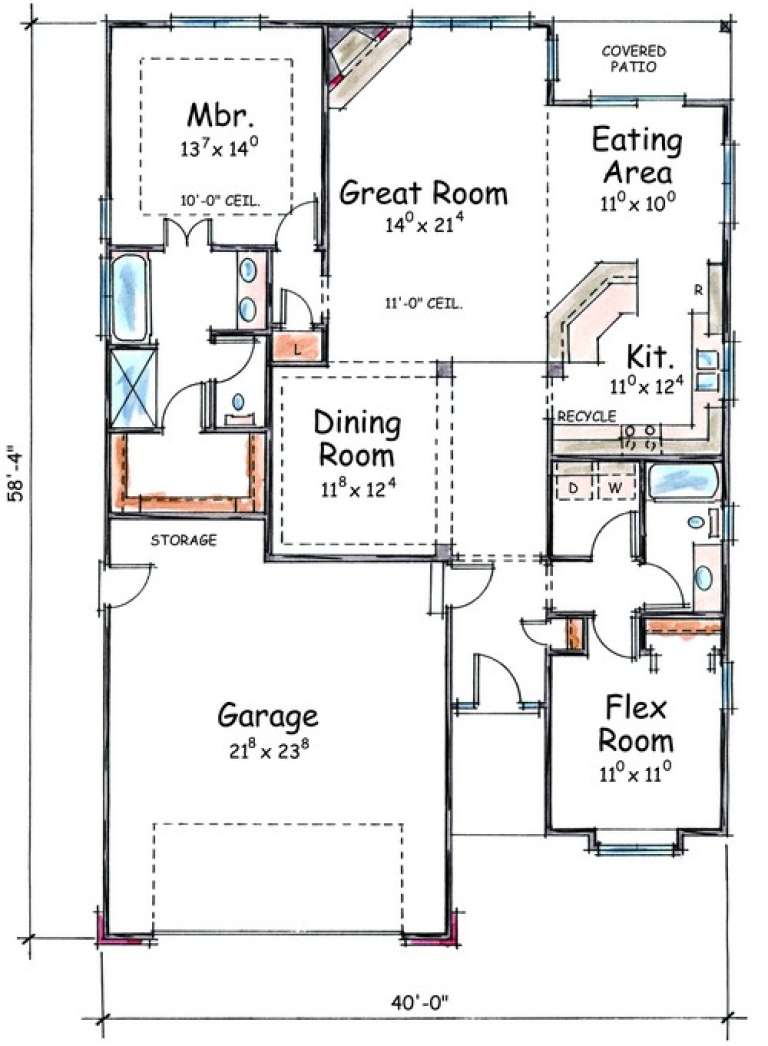 House Plan House Plan #7857 Drawing 1