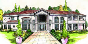 Florida House Plan #035-00135 Elevation Photo