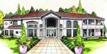 3 Bed, 3 Bath, 3509 Square Foot House Plan - #035-00135