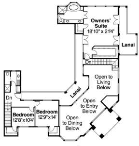 Second Floor for House Plan #035-00135
