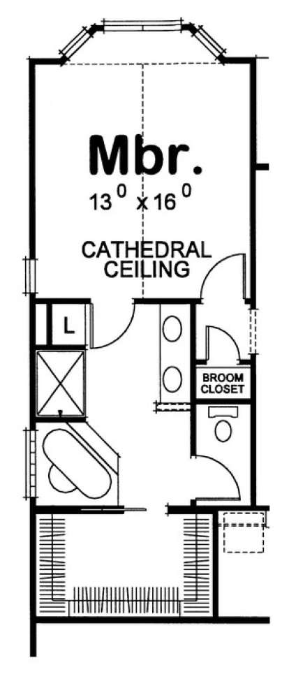 Optional Master for House Plan #402-01396
