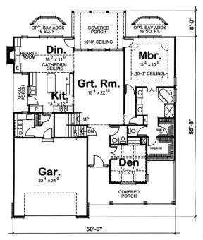 Floorplan 1 for House Plan #402-01398