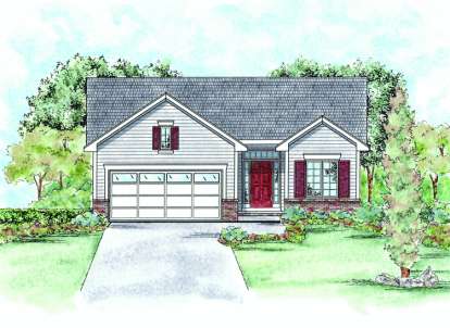 Traditional House Plan #402-01402 Elevation Photo