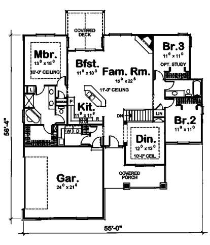 Floorplan1 for House Plan #402-01404