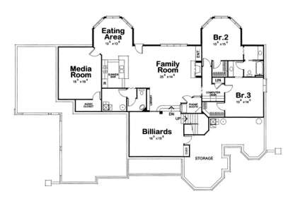 Floorplan 1 for House Plan #402-01410