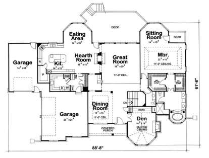 Floorplan 2 for House Plan #402-01410
