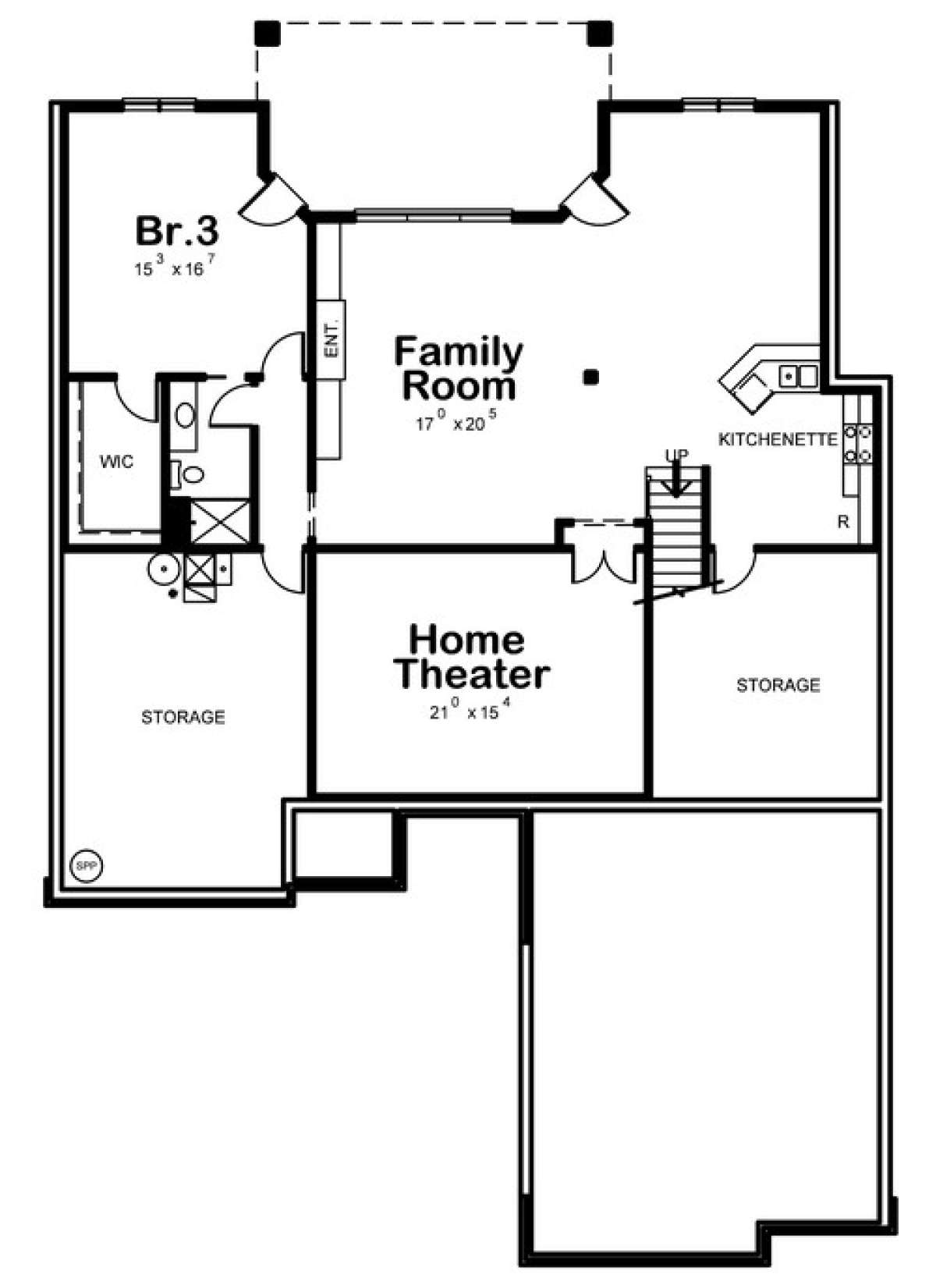 Floorplan 1 for House Plan #402-01411