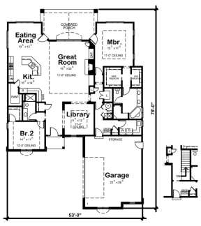 Floorplan 2 for House Plan #402-01411