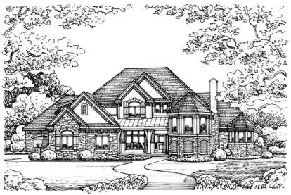 4 Bed, 2 Bath, 4269 Square Foot House Plan - #402-01413