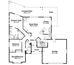 Floorplan for House Plan #035-00137