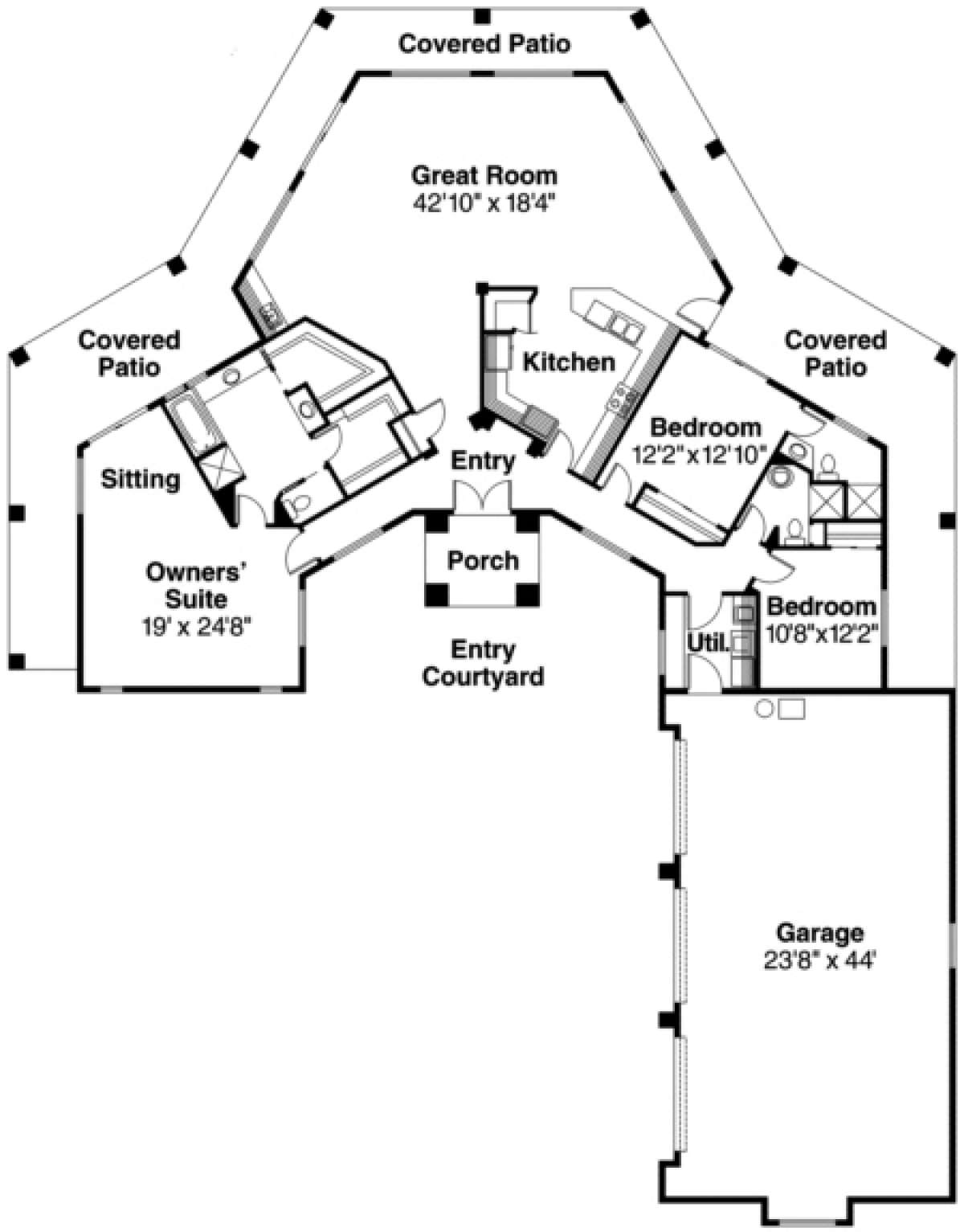 Floorplan for House Plan #035-00138