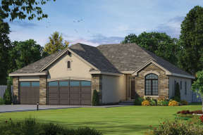Ranch House Plan #402-01424 Elevation Photo