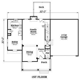 Main Floor for House Plan #009-00062